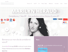 Tablet Screenshot of marilynheraud.com